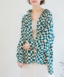 チェッカー柄シャツ
