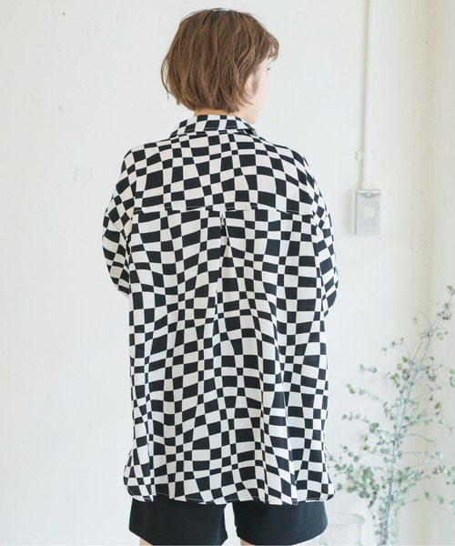 RETRO GIRL(レトロガール)の「チェッカー柄シャツ(シャツ/ブラウス・レディース・ブラック系その他/ブラウン系その他/グリーン系その他・FREE)」の20枚目の写真