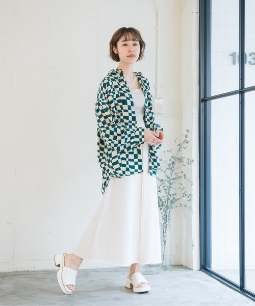 RETRO GIRL(レトロガール)の「チェッカー柄シャツ(シャツ/ブラウス・レディース・ブラック系その他/ブラウン系その他/グリーン系その他・FREE)」の22枚目の写真