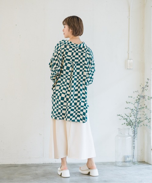 RETRO GIRL(レトロガール)の「チェッカー柄シャツ(シャツ/ブラウス・レディース・ブラック系その他/ブラウン系その他/グリーン系その他・FREE)」の14枚目の写真