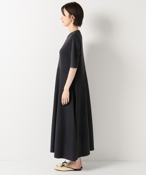 IENA（イエナ）の「ラミーストレッチフレアワンピース（ワンピース・レディース・グリーン/ブラック系その他・FREE）」の8枚目の写真