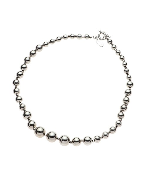 UNTITLED（アンタイトル）の「◆グラデーションボールネックレス（ネックレス・レディース・シルバー・00）」の3枚目の写真