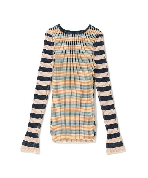 beautiful people（ビューティフルピープル）の「beautiful people stretch rib border pullover 1225210003（スウェット・レディース・オレンジ・38）」の9枚目の写真
