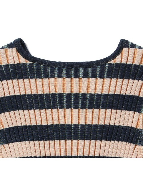 beautiful people（ビューティフルピープル）の「beautiful people stretch rib border pullover 1225210003（スウェット・レディース・オレンジ・38）」の10枚目の写真