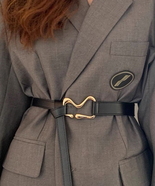 gossip！ロサンゼルス（ゴシップロサンゼルス）の「バックルベルト（ベルト・レディース・ブラック・FREE）」の4枚目の写真