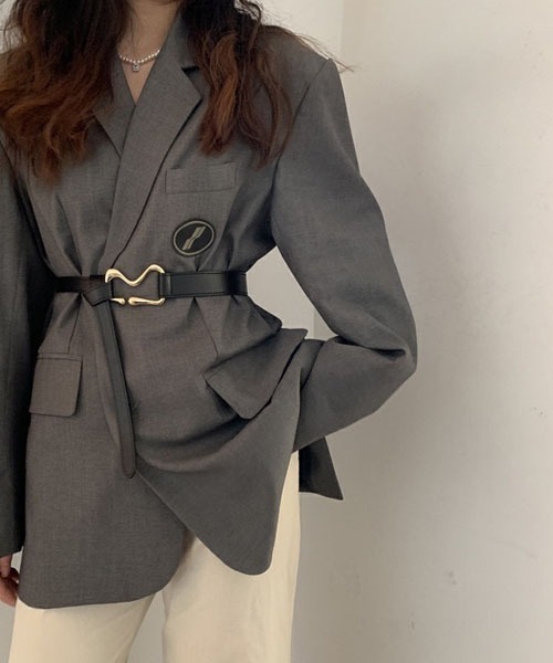 gossip！ロサンゼルス（ゴシップロサンゼルス）の「バックルベルト（ベルト・レディース・ブラック・FREE）」の7枚目の写真