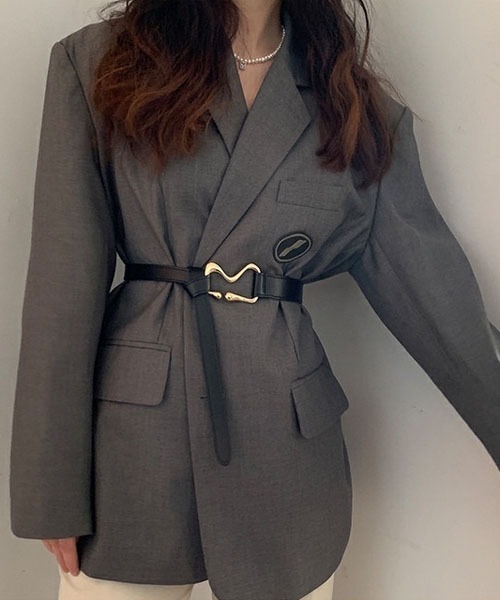 gossip！ロサンゼルス（ゴシップロサンゼルス）の「バックルベルト（ベルト・レディース・ブラック・FREE）」の5枚目の写真