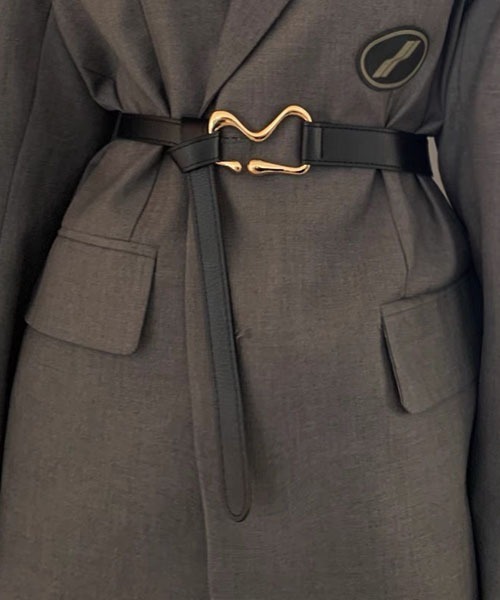 gossip！ロサンゼルス（ゴシップロサンゼルス）の「バックルベルト（ベルト・レディース・ブラック・FREE）」の6枚目の写真