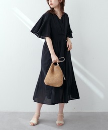 WEB限定カラー有り/インド綿カシュクールワンピース
