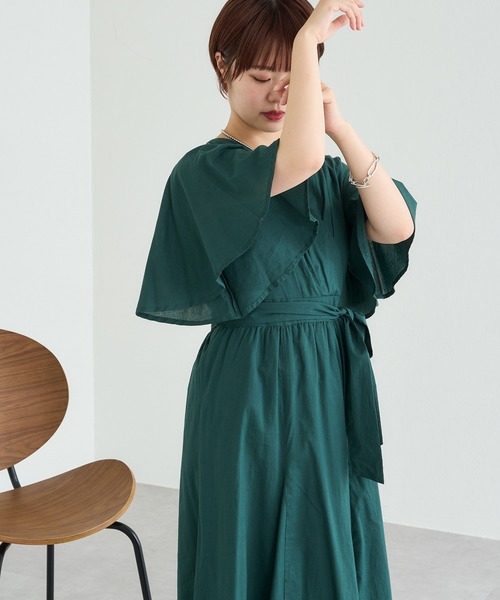 natural couture(ナチュラルクチュール)の「WEB限定カラー有り/インド綿カシュクールワンピース(ワンピース・レディース・ブラック/レッド/ピンク/ライム/ブルー/グリーン/モカ/グレイッシュベージュ・FREE)」の20枚目の写真