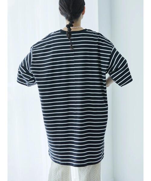AMERICAN HOLIC(アメリカンホリック)の「コクーンカットチュニック(Tシャツ/カットソー・レディース・ホワイト系その他4/ブラウン/オフホワイト/ライトベージュ/ブラック系その他4/ブラック・L/M)」の12枚目の写真