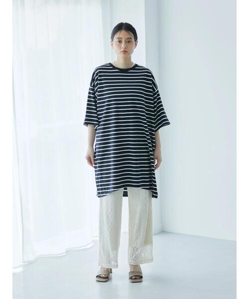 AMERICAN HOLIC(アメリカンホリック)の「コクーンカットチュニック(Tシャツ/カットソー・レディース・ホワイト系その他4/ブラウン/オフホワイト/ライトベージュ/ブラック系その他4/ブラック・L/M)」の13枚目の写真
