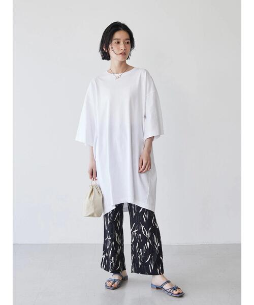 AMERICAN HOLIC(アメリカンホリック)の「コクーンカットチュニック(Tシャツ/カットソー・レディース・ホワイト系その他4/ブラウン/オフホワイト/ライトベージュ/ブラック系その他4/ブラック・L/M)」の19枚目の写真