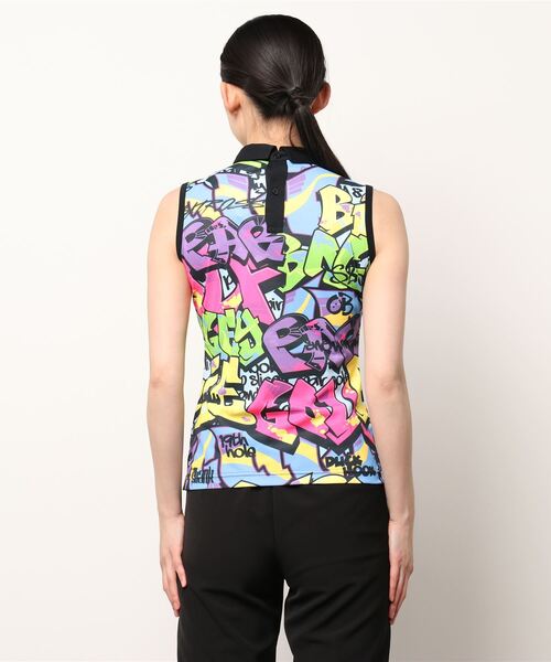 ブラウス シャツ 「Loudmouth/ラウドマウス」レディースニットサッカーノースリーブシャツ　ゴルフ レディース ブラウス シャツ 「Loudmouth/ラウドマウス」レディースニット