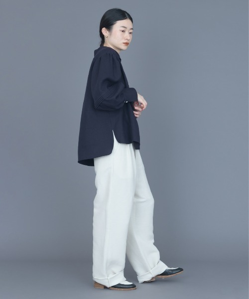 rikolekt（リコレクト）の「rhythm gather blouse（シャツ/ブラウス・レディース・キナリ/ネイビー・0/1）」の4枚目の写真