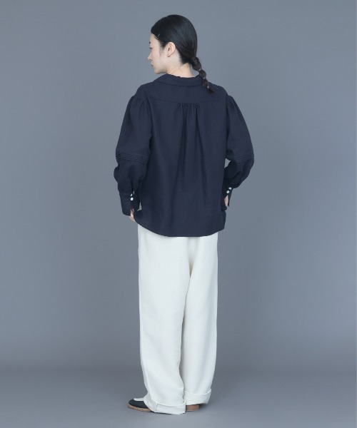 rikolekt（リコレクト）の「rhythm gather blouse（シャツ/ブラウス・レディース・キナリ/ネイビー・0/1）」の5枚目の写真