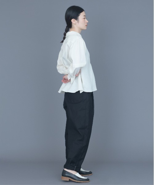 rikolekt（リコレクト）の「rhythm gather blouse（シャツ/ブラウス・レディース・キナリ/ネイビー・0/1）」の10枚目の写真