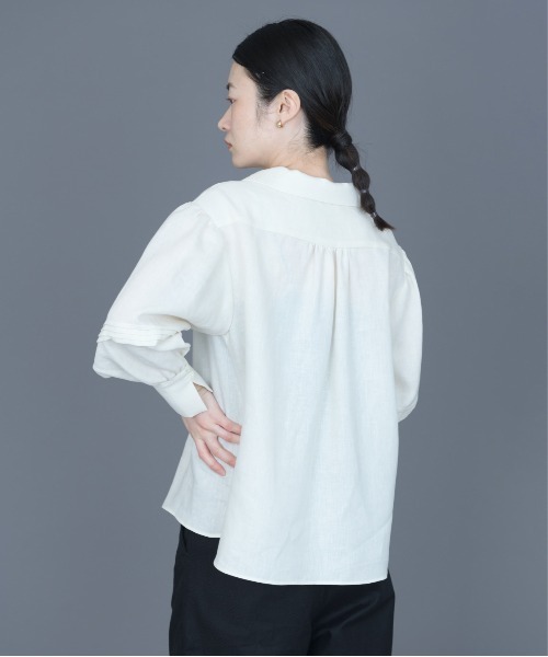 rikolekt（リコレクト）の「rhythm gather blouse（シャツ/ブラウス・レディース・キナリ/ネイビー・0/1）」の13枚目の写真
