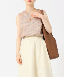 IENA | モチーフプリントノースリーブブラウス(シャツ/ブラウス)