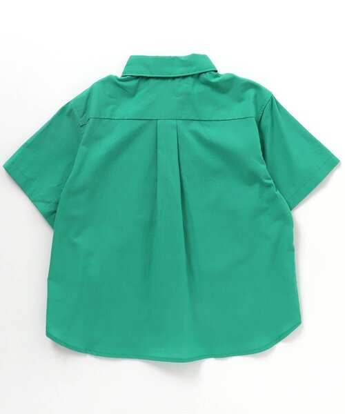 BREEZE（ブリーズ）の「ビーチパーティーシャツ（シャツ/ブラウス・キッズ・オフホワイト/グリーン/ストライプ・90/100/120/80/140/130/110）」の15枚目の写真