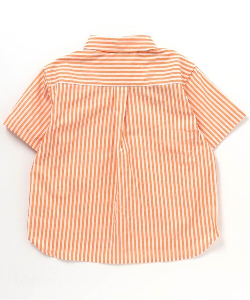 BREEZE（ブリーズ）の「ビーチパーティーシャツ（シャツ/ブラウス・キッズ・オフホワイト/グリーン/ストライプ・90/100/120/80/140/130/110）」の9枚目の写真