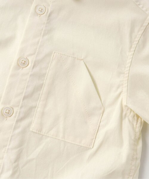 BREEZE（ブリーズ）の「ビーチパーティーシャツ（シャツ/ブラウス・キッズ・オフホワイト/グリーン/ストライプ・90/100/120/80/140/130/110）」の4枚目の写真