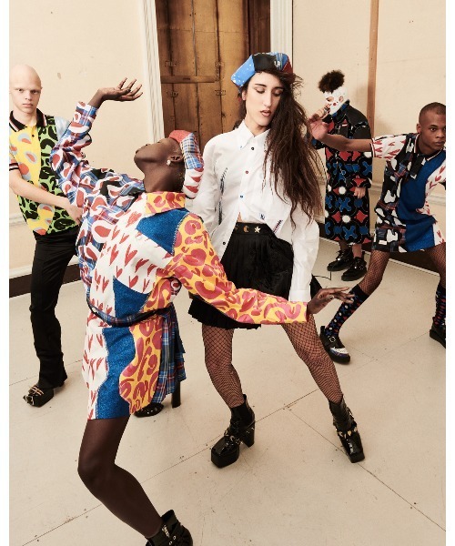 Charles jeffrey lover boy プリーツミニラップスカート黒 Charles jeffrey lover boy プリーツミニラップスカート黒