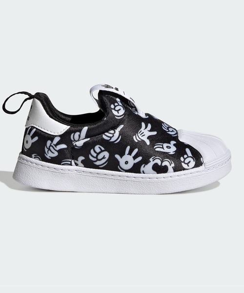adidas(アディダス)の「ディズニー SST 360 / Disney SST 360 / アディダスオリジナルス (キッズ/子供用)(スニーカー・キッズ・ブラック×ホワイト・12cm/11cm/15.0cm/16.0cm/14.0cm/13.0cm)」の3枚目の写真