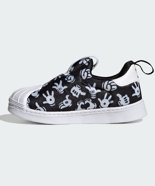 adidas(アディダス)の「ディズニー SST 360 / Disney SST 360 / アディダスオリジナルス (キッズ/子供用)(スニーカー・キッズ・ブラック×ホワイト・12cm/11cm/15.0cm/16.0cm/14.0cm/13.0cm)」の4枚目の写真