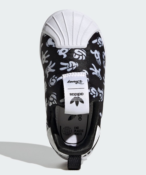 adidas(アディダス)の「ディズニー SST 360 / Disney SST 360 / アディダスオリジナルス (キッズ/子供用)(スニーカー・キッズ・ブラック×ホワイト・12cm/11cm/15.0cm/16.0cm/14.0cm/13.0cm)」の5枚目の写真