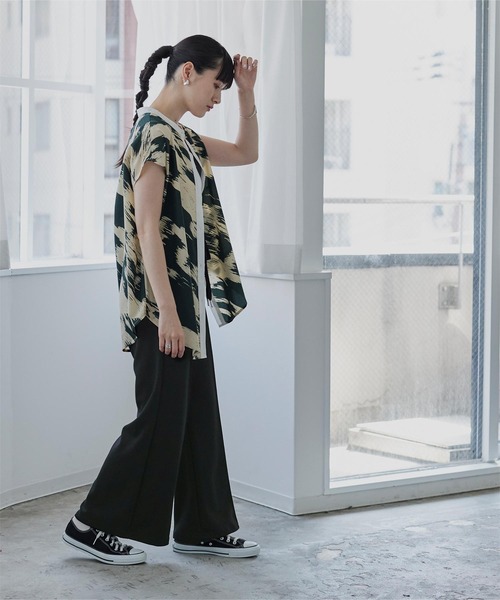 miette（ミエット）の「ｾﾝﾀｰﾌﾟﾚｽｺｯﾄﾝﾌﾚｱﾊﾟﾝﾂ（その他パンツ・レディース・ブラック/ピンク/ブルー・FREE）」の5枚目の写真