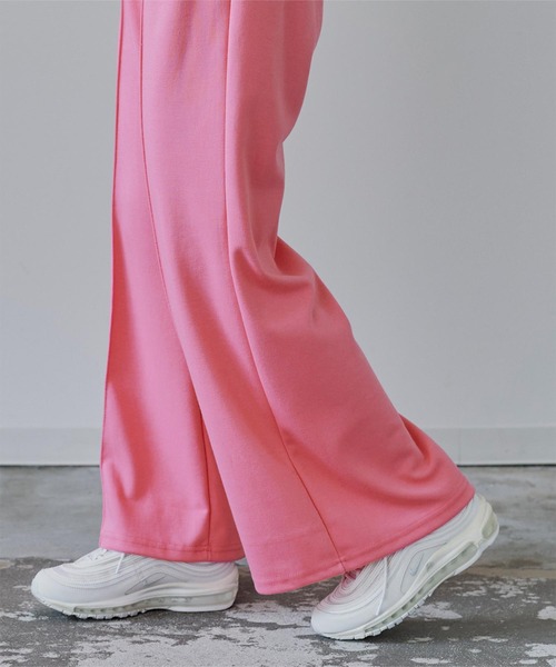 miette（ミエット）の「ｾﾝﾀｰﾌﾟﾚｽｺｯﾄﾝﾌﾚｱﾊﾟﾝﾂ（その他パンツ・レディース・ブラック/ピンク/ブルー・FREE）」の11枚目の写真