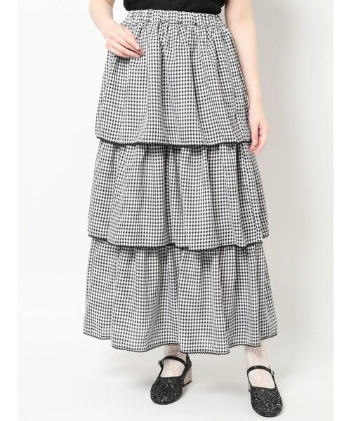 新品⭐️メリージェニー　スカート windowシアーギンガムスカート｜メリージェニー（merry jenny