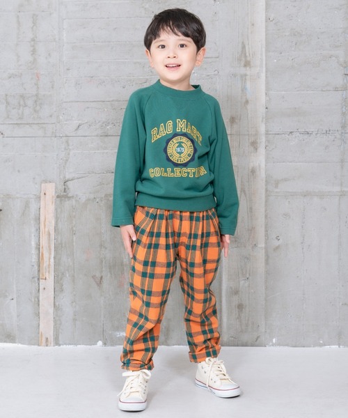 RAGMART（ラグマート）の「カレッジロゴトレーナー（Tシャツ/カットソー・キッズ・グリーン/ネイビー・100cm/130cm/120cm/110cm）」の11枚目の写真