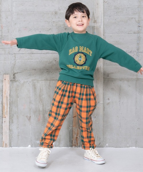 RAGMART（ラグマート）の「カレッジロゴトレーナー（Tシャツ/カットソー・キッズ・グリーン/ネイビー・100cm/130cm/120cm/110cm）」の12枚目の写真