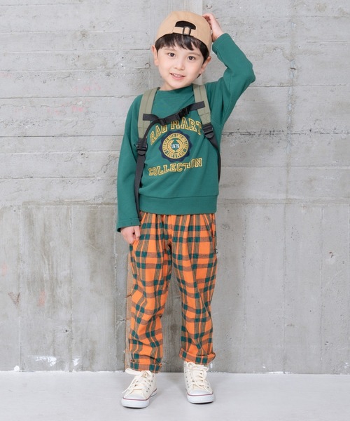 RAGMART（ラグマート）の「カレッジロゴトレーナー（Tシャツ/カットソー・キッズ・グリーン/ネイビー・100cm/130cm/120cm/110cm）」の13枚目の写真