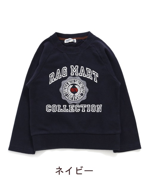 RAGMART（ラグマート）の「カレッジロゴトレーナー（Tシャツ/カットソー・キッズ・グリーン/ネイビー・100cm/130cm/120cm/110cm）」の6枚目の写真