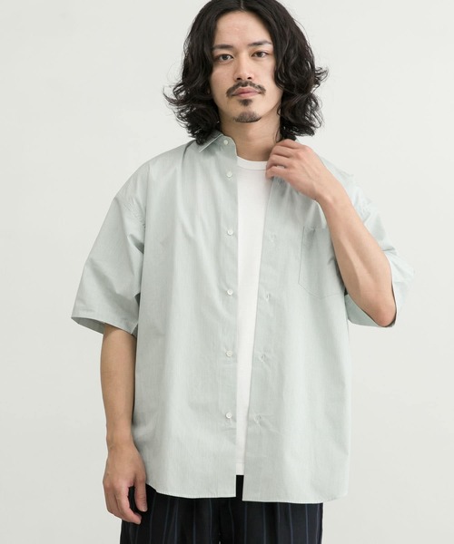 90's Old CHARVET マルチストライプショートスリーブシャツ 黄 URBAN RESEARCH（アーバンリサーチ）の「100/2ストライプ