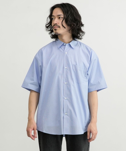 90's Old CHARVET マルチストライプショートスリーブシャツ 黄 URBAN RESEARCH（アーバンリサーチ）の「100/2ストライプ