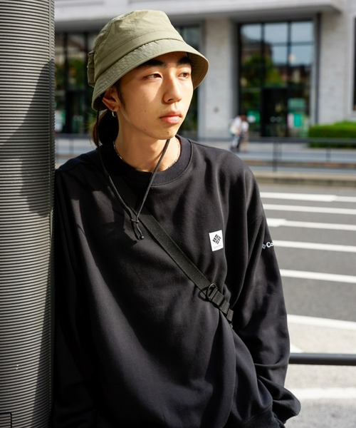 Columbia（コロンビア）の「【販路限定商品】columbia/コロンビア インペリアルパーク 無地 ワンポイント 刺繍ロゴ クルーネックトレーナー/スウェット PM0671（スウェット・メンズ・グレイッシュベージュ/ネイビー/ストーン/ブラック/カーキ・XL/L/M）」の7枚目の写真