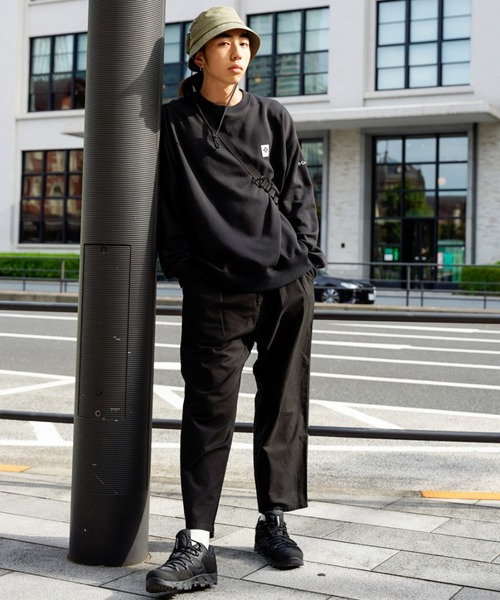 Columbia（コロンビア）の「【販路限定商品】columbia/コロンビア インペリアルパーク 無地 ワンポイント 刺繍ロゴ クルーネックトレーナー/スウェット PM0671（スウェット・メンズ・グレイッシュベージュ/ネイビー/ストーン/ブラック/カーキ・XL/L/M）」の8枚目の写真