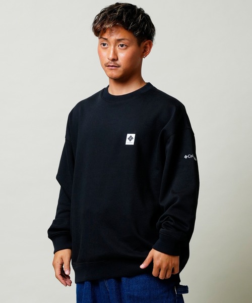 Columbia（コロンビア）の「【販路限定商品】columbia/コロンビア インペリアルパーク 無地 ワンポイント 刺繍ロゴ クルーネックトレーナー/スウェット PM0671（スウェット・メンズ・グレイッシュベージュ/ネイビー/ストーン/ブラック/カーキ・XL/L/M）」の10枚目の写真