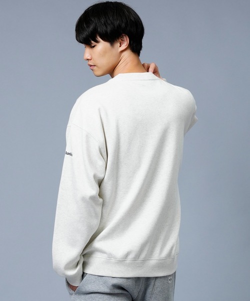Columbia（コロンビア）の「【販路限定商品】columbia/コロンビア インペリアルパーク 無地 ワンポイント 刺繍ロゴ クルーネックトレーナー/スウェット PM0671（スウェット・メンズ・グレイッシュベージュ/ネイビー/ストーン/ブラック/カーキ・XL/L/M）」の20枚目の写真