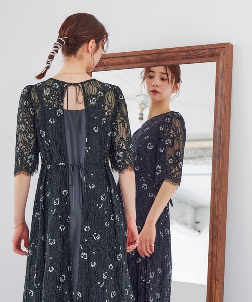 niana（ニアナ）の「2wayバックリボンレースワンピース（ドレス）」 - WEAR