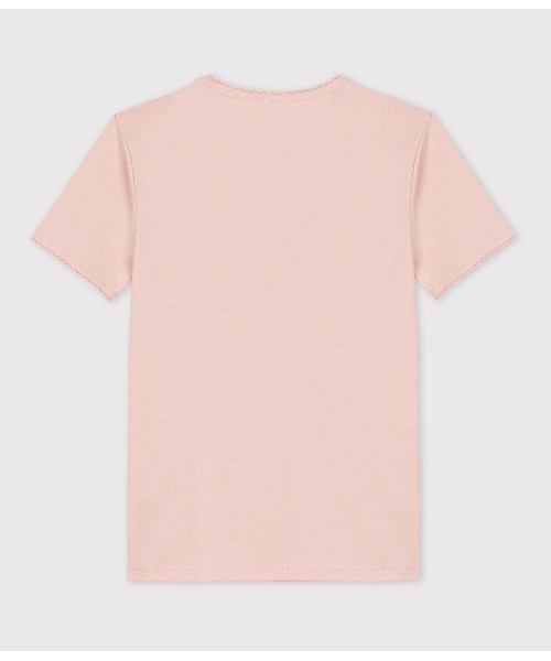 PETIT BATEAU（プチバトー）の「ポワンココット半袖Ｔシャツ（Tシャツ/カットソー・レディース・ピンク・SMALL/MEDIUM/LARGE/X-SMALL/XX-SMALL）」の3枚目の写真
