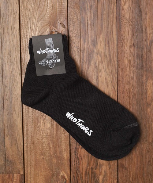 GLEN CLYDE（グレンクライド）の「『WILD THINGS×GLEN CLYDE』CORDURA SHORT SOCKS（ソックス/靴下・レディース・ホワイト/ブラック/オリーブ/カーキ・25cm-27cm）」の2枚目の写真