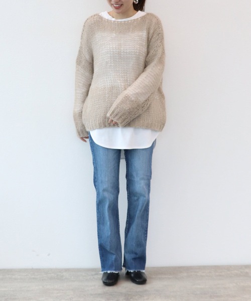 YANUK（ヤヌーク）の「【yanuk/ヤヌーク】ブーツカット裾カットオフデニムパンツ（デニムパンツ）」 WEAR