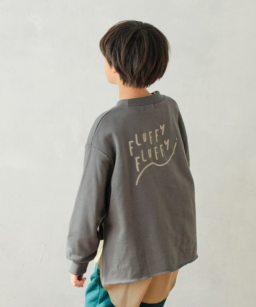 undeny.(アンディニ-)の「undeny/アンディニー FLUFFY プルオーバー(その他トップス・キッズ・チャコールグレー/グレイッシュベージュ/グリーン・XL/M/L)」の2枚目の写真