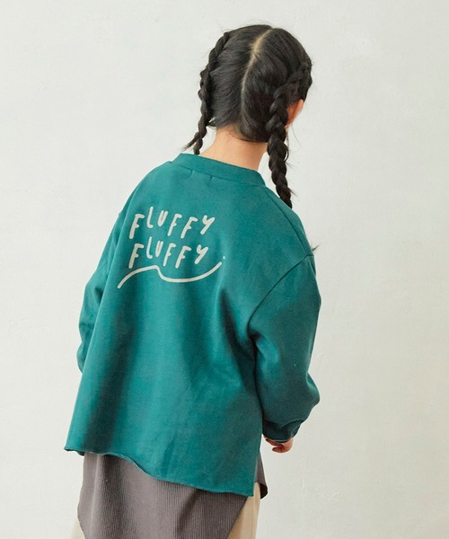 undeny.(アンディニ-)の「undeny/アンディニー FLUFFY プルオーバー(その他トップス・キッズ・チャコールグレー/グレイッシュベージュ/グリーン・XL/M/L)」の1枚目の写真