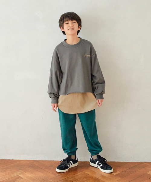 undeny.(アンディニ-)の「undeny/アンディニー FLUFFY プルオーバー(その他トップス・キッズ・チャコールグレー/グレイッシュベージュ/グリーン・XL/M/L)」の5枚目の写真